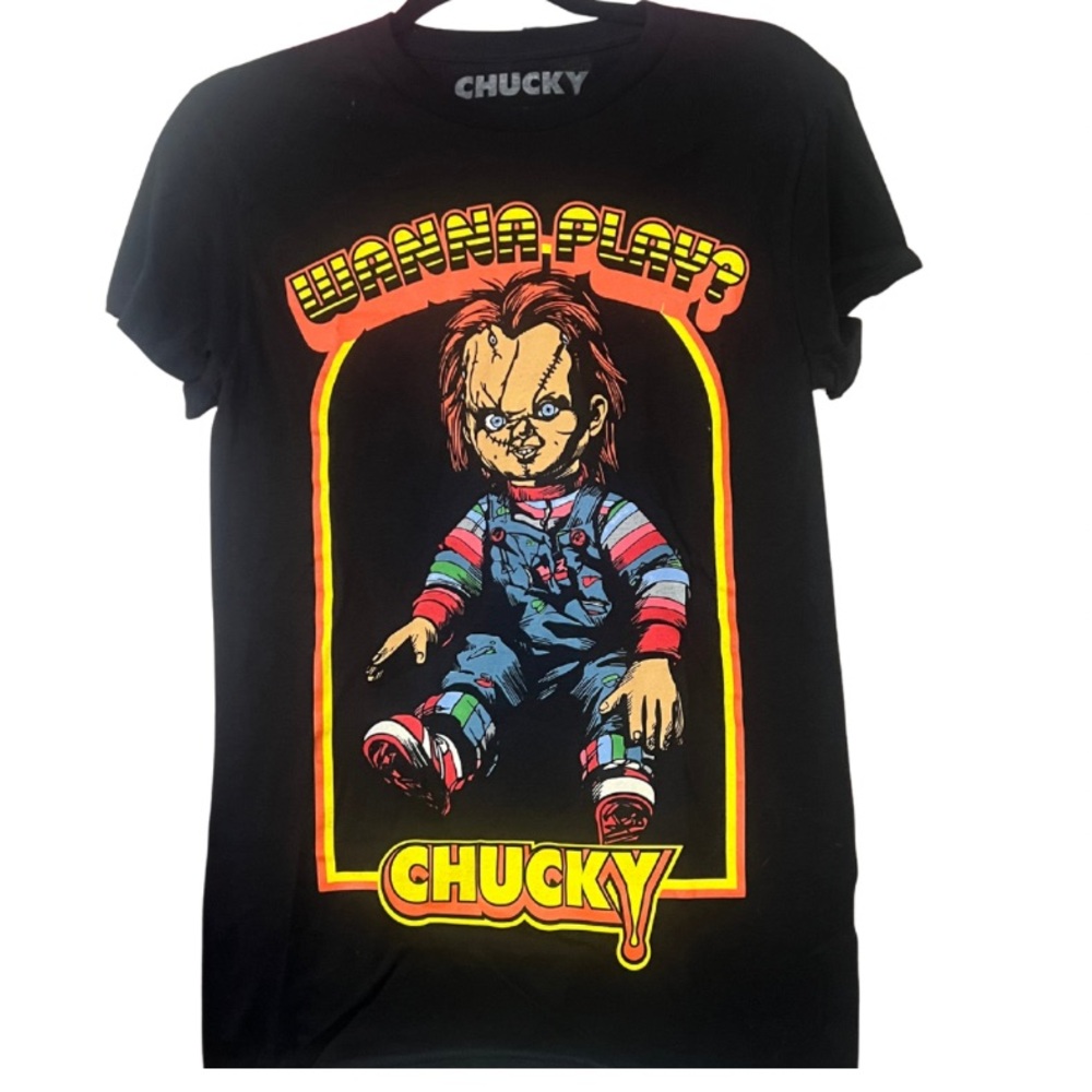 Chucky Black Graphic Tee New without Tags